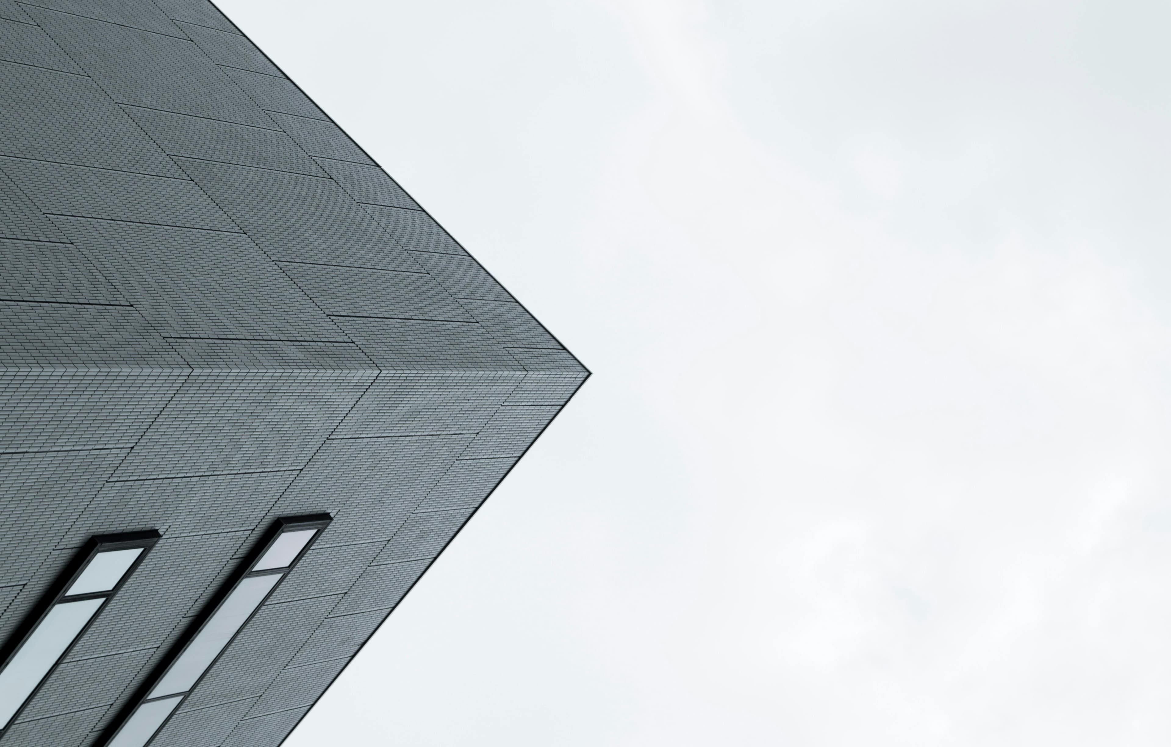 Curved architectural interior detail